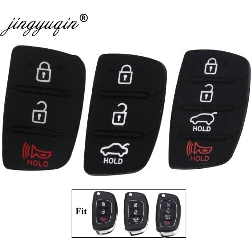 Jingyuqin 10p 2/3/4 Buttons Remote Car Key key Shell Repair For Mistra Hyundai HB20 SANTA FE IX35 IX45 Key Cover Case