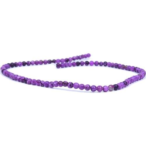Kili Loose Beads Stone Sugilite Mineral Round 4mm Violet