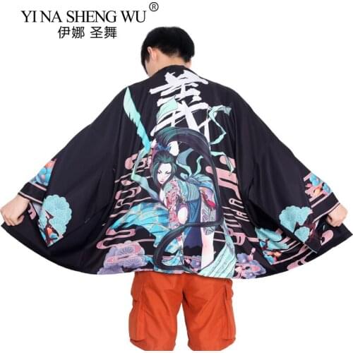 New Kimono Shirt Tops Casual Loose Harajuku Kimonos Japanese Fashion Kimono Printing Yukata Kawaii Asian Cosplay Costumes Kimono