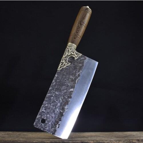 Longquan kitchen knife ghost hand made hand-forged slicing knife household chef sharp knife ancient forged wire cutter