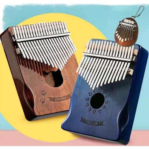 Best for beginners 17-key Kalimba thumb piano finger piano High Quality Wood Mbira Body keyboard instrument with learning packag