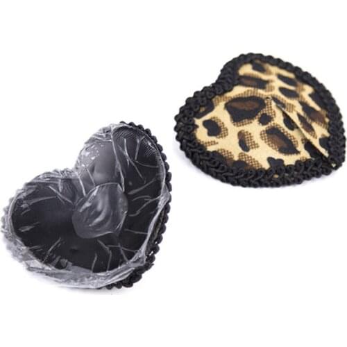 Reusable Leopard Nipple Cover Breast Silicone Self Adhesive Bra Pad Invisible intimates akcesoria