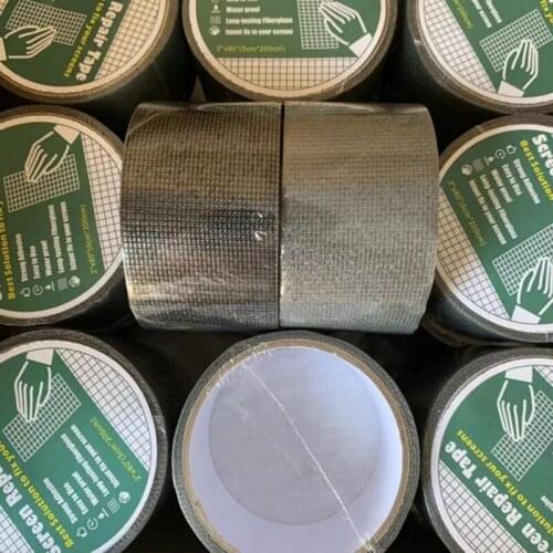 Window Screen Repair Kit Tape Strong Adhesive & Waterproof Fiberglass Covering Wire Mesh Repair For Window Screen