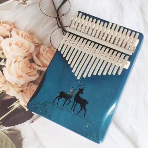 17 Keys Kalimba Thumb Piano Mahogany Wood Finger Piano Musical Instrument Waterproof Creative Box For Kids Girls Adults Friends