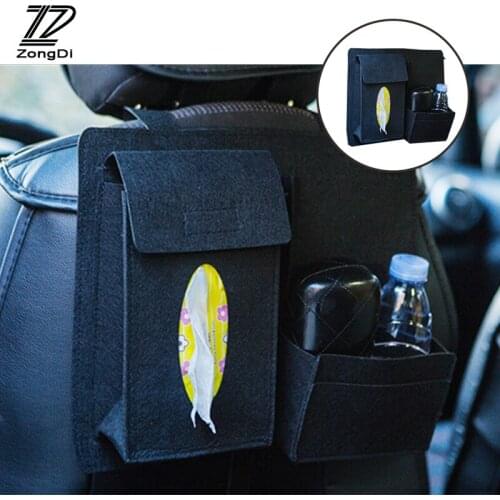 ZD 1Pc car seat back storage bag Hanging Multifunction collection for Honda civic Citroen c4 Toyota corolla Peugeot accessories