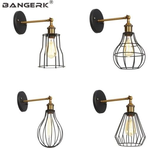 Industrial Edison Sconce Wall Lights Loft Vintage LED Wall Light Fixtures Adjust Iron Bedside Wall Lamp Home Decor Luminaire