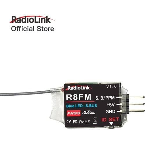 Radiolink 2.4GHz R8FM 8CH RC Receiver Super Mini Support SBUS/PPM for T8FB/T8S Transmitter