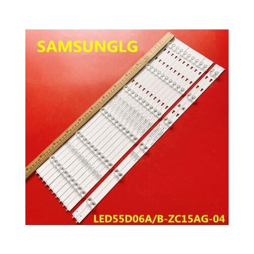 LED Backlight strip 6 Lamps For Haier 55'' TV Q55X31J LE55Q6500U LED55D06A-ZC15AG-04 LED55D06A-ZC15AG-04 30355006205
