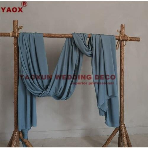 Lightproof Width Poly Out Door Wedding Arch Backdrop Curtain Panel Drapery Stage Background Photo Booth Event Party Decoration