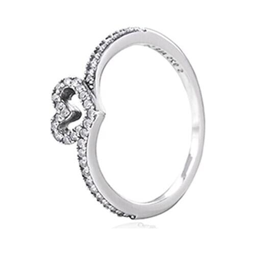 Ajax 925 Sterling Silver Engagement & Dating Womens Heart Rings 2021 Trend New Fine Jewelry For Girls Girlfriend Birthday Gifts