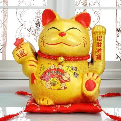 The golden hand electric cat business gifts ceramic ornaments genuine large wave wealth