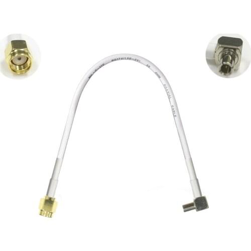 1PC RP-SMA Male to TS9 male right angle plug coax cable adapter plug 15/30/50/100cm low loss high quality wireless router