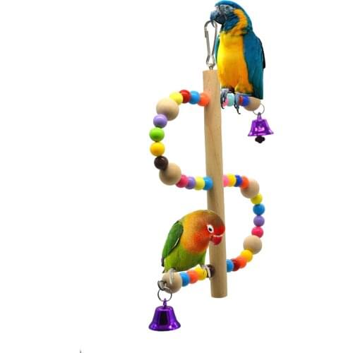 1PCS Medium and Small Parrot Swings Round Swing Parrot Toys Climbing Toys Birdcage Accessories Stand Toys