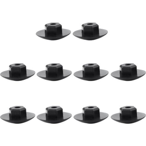 10x Rubber Waterproof Dustproof Earphone Cover Screw Caps Black