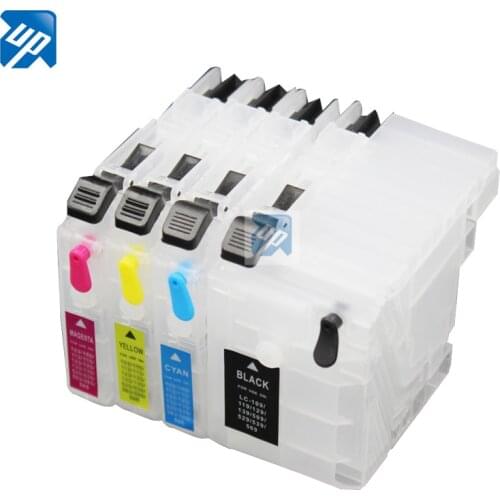 4pcs refillable ink cartridge for Brother DCP-J100 DCP-J105 MFC-J200 J100 J105 J200 LC569/539/529/139/129/119/109