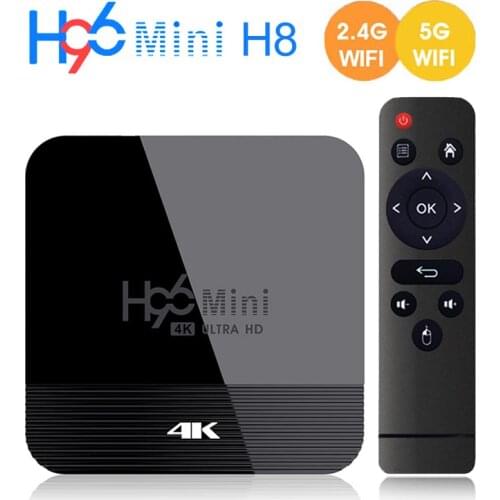 Android Box H96 Mini H8 Android 9.0 TV Box 2GB 16GB RK3228 2.4G 5G Wifi BT4.0 4K Smart TV Box Media Player Set Top Box H96 Mini