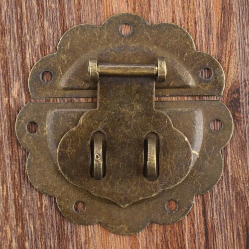 Antique Bronze 58mm Wood Box Hasp Drawer Latches Lock Catch for Jewelry Box Suitcase Buckle Clip Clasp Furniture Hardware
