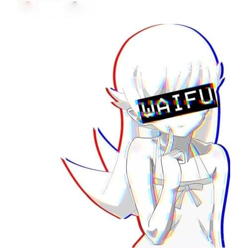 Three Ratels FC517 Shinobu Waifu anime car sticker laptop decal 15cm*15cm