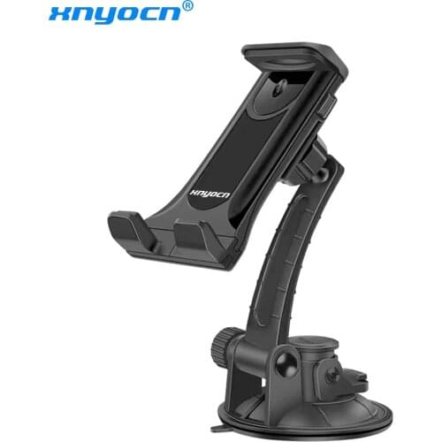 7-13 inch Tablet PC Universal Car Windshield Suction Mount Holder Stand for iPad Pro iPhone 12 11 Rotary Free Washable Base Disc