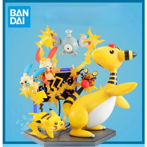 Bandai Pokemon Pocket Monster MegaHouse MH GEM EX Electric Type Monster-Large-Collection Model Anime Figures Collect Ornaments