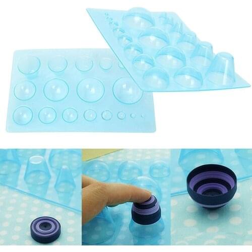 Paper Plastic Quilling Mould Half Ball Domes DIY Papers Craft Artwork Papercraft Tool Scrapbooking Decoration For Kid 13*20cm
