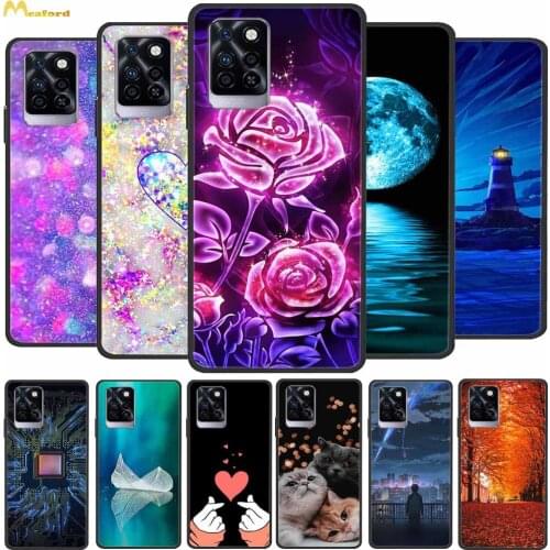 For Infinix Note 10 Pro NFC Case Butterfly Silicone Soft Back Covers for Infinix Note10 / Note 10 Pro Phone Case Coque Note10pro