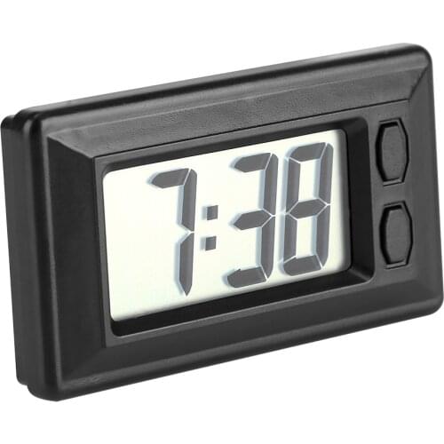 LCD Digital Table Car Dashboard Desk Electronic Clock Date Time Calendar Display Ultra-Thin Electronic Clock Electronic Clock