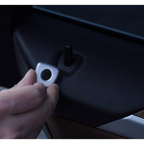 Stainless Steel Car Interior Door Lock Cover Trim Stickers Car Accessories For BMW X5 E70 2008-2013 Accessories