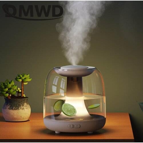 DMWD Rechargeable USB Portable Air Humidifier Wireless Electric Humidifiers Diffuser Cool Mist Maker Night Lamp Purification