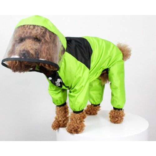 Pet Dog Raincoat Waterproof Dog Clothes Jacket for Small Medium Dogs Cat Chihuahua Teddy Pet Hooded Jacket Outdoor Pet Clothes