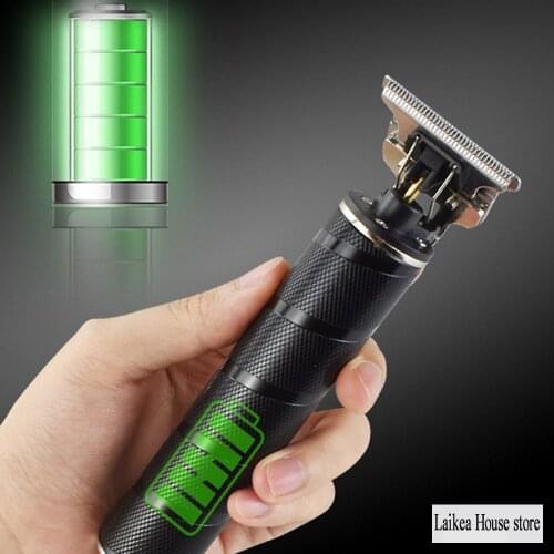 Oil-Head Electric Hair Clippers Shaved Head T-shaped Teeth Carved Bald Hair Scissors Waterproof USB Hair Clipper New Tools