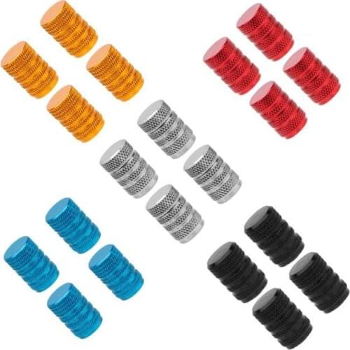 4pcs Aluminum Alloy Car Tire Wheel Tyre Caps Valve Stem Dust Covers Motorcycle Bicycle Car Tire Valve Caps Car-styling