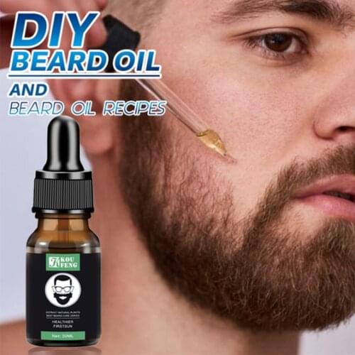 Beard Growth Oil 100% Natural Organic Beard Essential Oil for Men Beard Growth Hair Growth Essence Oil Moustache Grow Beard