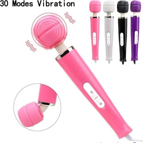 30 Speeds Magic Wand Massager Big Magic Wand Massage Stick AV Vibrators Sexy Clit Vibrator Sex Toys for Women Hitachi Motor