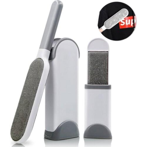 Reusable self-cleaning sofa clothing animal fur removal brush scrub cleaning tool multi-functional pet cat and dog hair brush