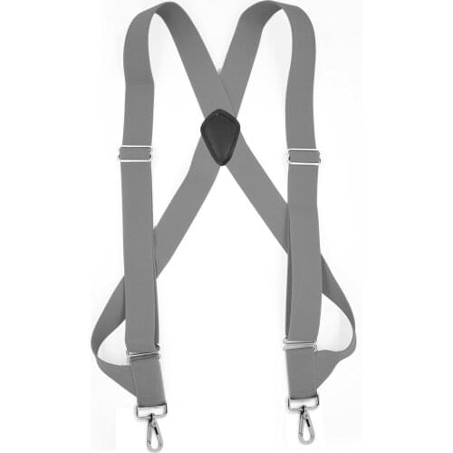 Fashion Unisex Lumberjack harness suspender high quality classic 2 Big Hook clips suspensorio masculino