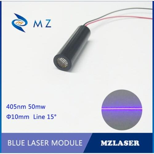 Blue Line laser module 10mm 405nm50mw 15degree ACC drive Industrial grade line laser module