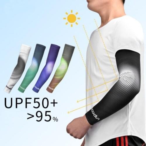 Unisex MotorcyIce Fabric Ice Arm Sleeves Cover Cycling UV Sun Protection Outdoor Men Cool Sports Sleeves Summer Safety Gear