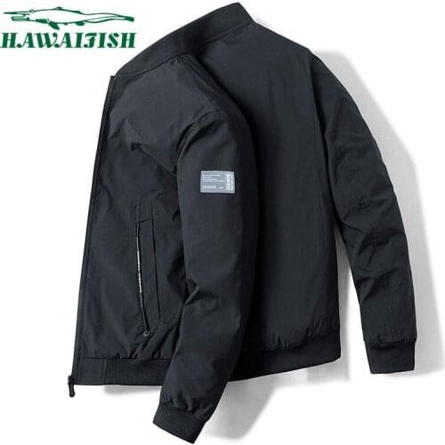 Hawaifish brand mens jacket 2021 autumn and winter high quality jaquetas masculina hot sale fashion casual veste homme