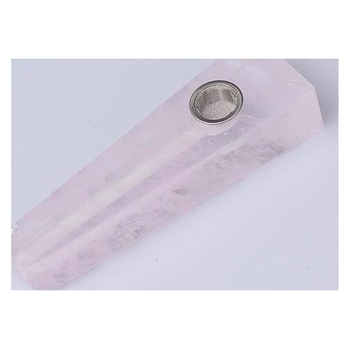 Natural Rock Rose Fused Crystal Point with Drilled Hole | 3pcs Free Filter &1pc Free Cleaning Brush