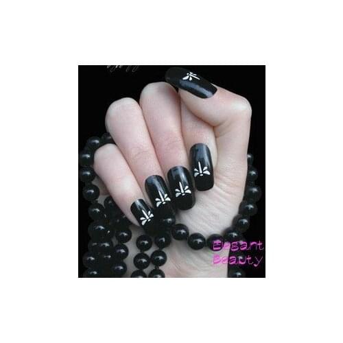 Wholesale new arrival 48 styles Nail Art French tip hollow out printing model nail stickers 500packs/lot free EMS/DHL shipping