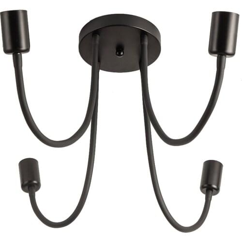 Adjustable Light Arm Ceiling Chandeliers Living Room Bedroom Chandelier Socket Home Lighting Fixtures Lustre Lamp E27 Holder