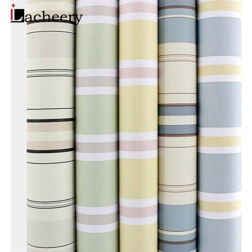 Nordic Style Wallpaper Line Self-adhesive Waterproof Wall Stickers Room Living Room Background Modern Home Decoration Vinyl Fims