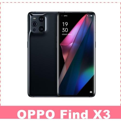 Oppo Find X3 5G Smartphone Snapdragon 870 6.7 Inch LTPO AMOLED 1B Colors 120Hz HDR10+ Li-Po 4500 mAh Wireless Charging 30W