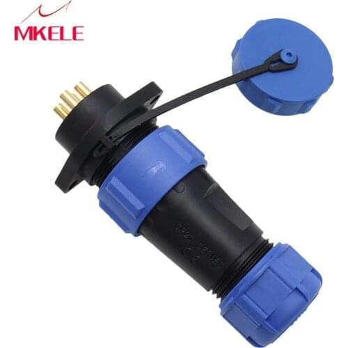 SP21-4P Waterdichte Luchtvaart Connector IP68 Power Cable Connector Mannelijke Plug En Femal Socket Kabel Connector