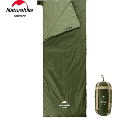 Naturehike Camping Sleeping Bag Ultralight Waterproof Sleeping Bags Cotton Envelope Backpacking Sleeping Bag for Outdoor Travel