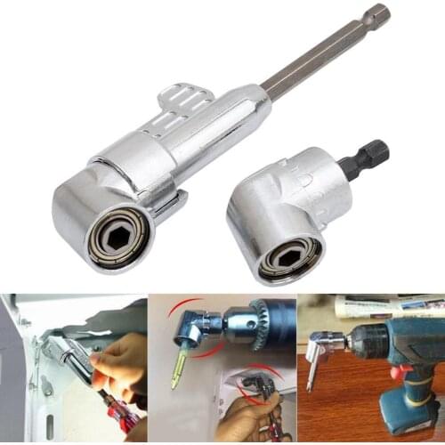 High Quality 105 Degrees 1/4" Extension Hex Drill Bit Adjustable Hex Bit Angle Driver Screwdriver Socket Holder Adaptor Tools