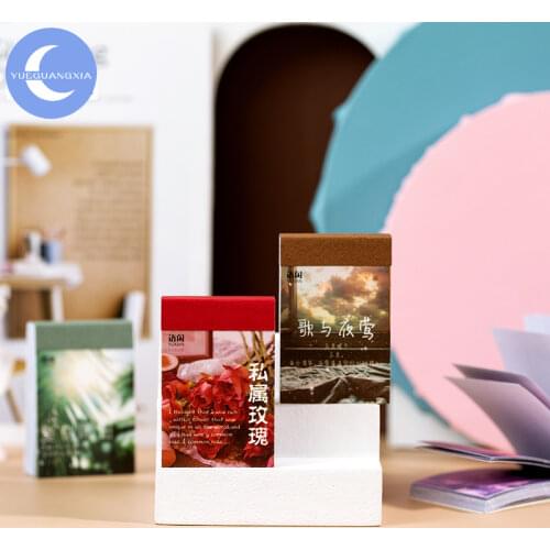YueGuangXia Holiday Sight Mini Sticker Scrapbooking Series Graffiti Japanese Ins Creative Stationery Sticker 50Pattern 6 Designs