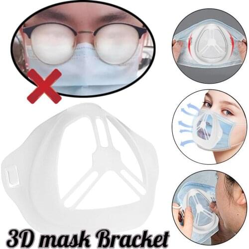 1pc Silicone Mask Holder Increases The Breathing Space Inner Cushion Bracket Food Grade Handmade Mask Bracket Clip Gripe D50