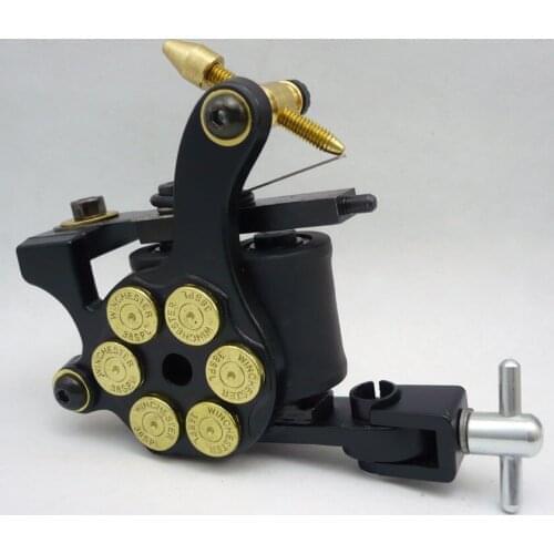 10Pcs/lot Pro Casting Iron Tattoo Machine 10 Wraps coil stainless steel Tattoos Body Art Gun Coil Machine LPC-ITM-7032-5E
